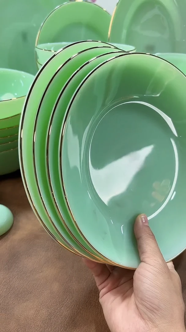 8英寸深盘4个景德镇陶瓷