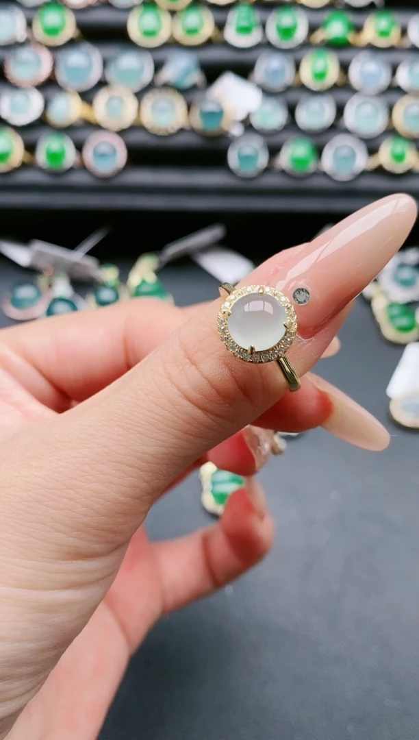 【闪购商品】翡翠戒指银S925镶嵌1111111