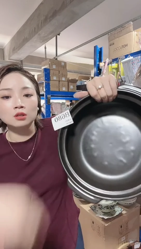 瓷片进口家用百货9号土锅黑色B680（样品