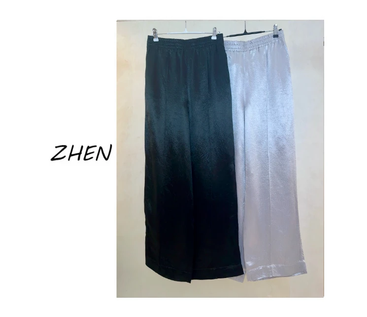 无品牌【ZHEN】25Y00217 2025经典休闲裤直筒显瘦小众设计师款
