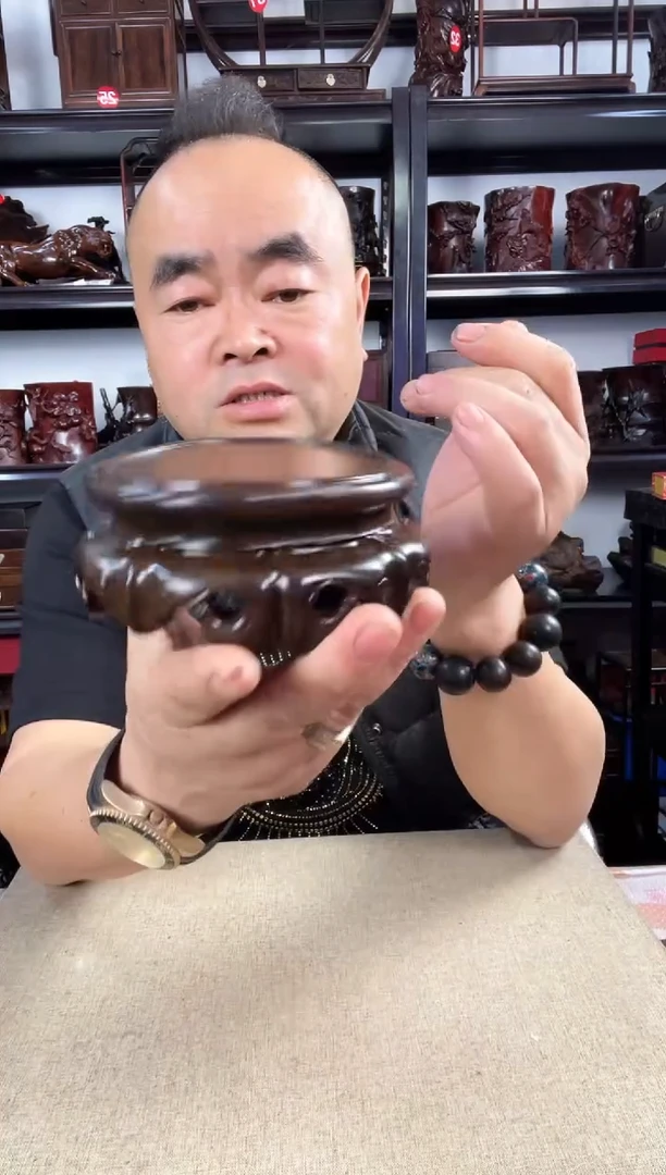 木旋转如意老李红木工艺品