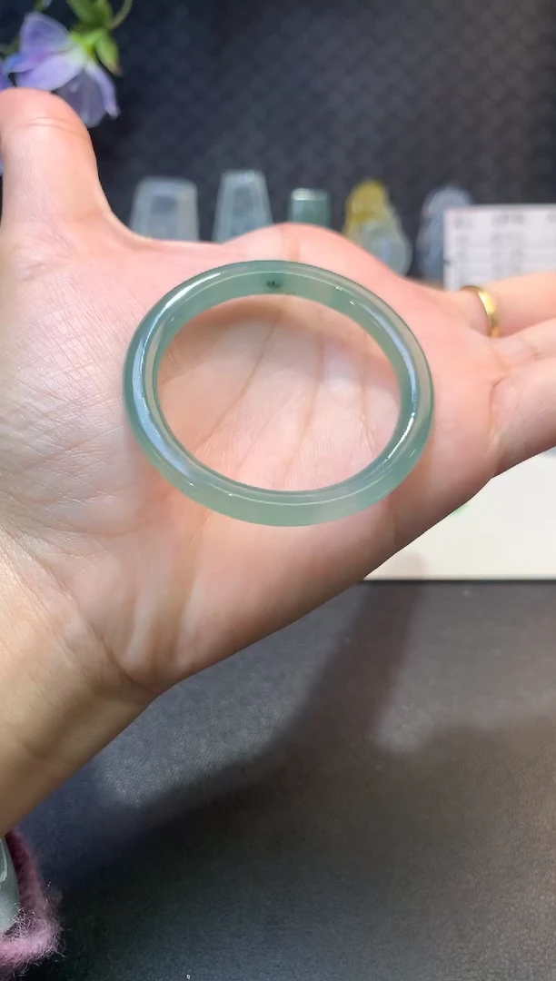 未镶嵌定制翡翠毛货38.7*5.7*5.2