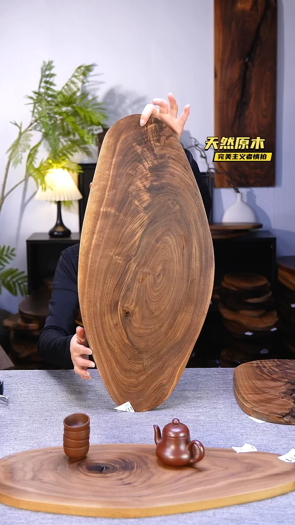 木北美黑胡桃原木.干裂疤结不属于商品质量问题完美主义者慎拍