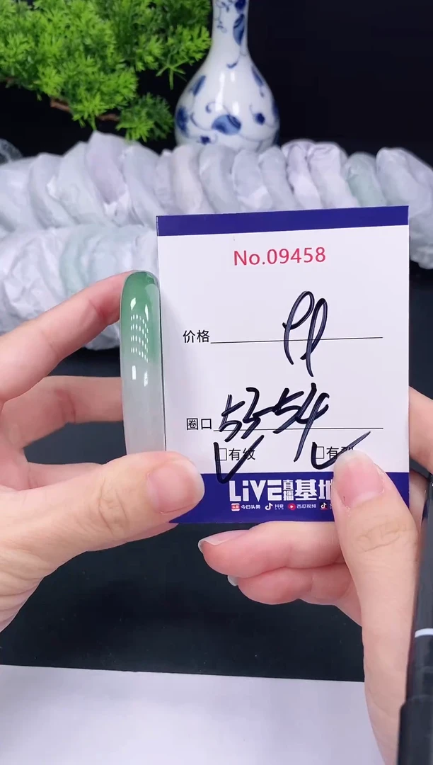 未镶嵌手镯翡翠9458