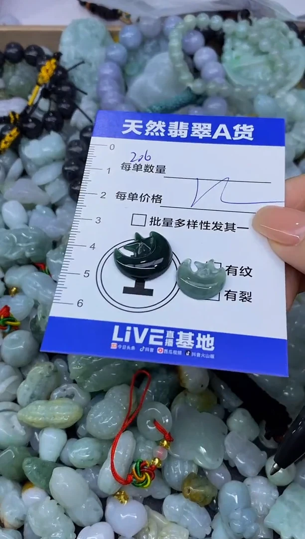 颈饰未镶嵌翡翠天然翡翠A货批量多样性发一件