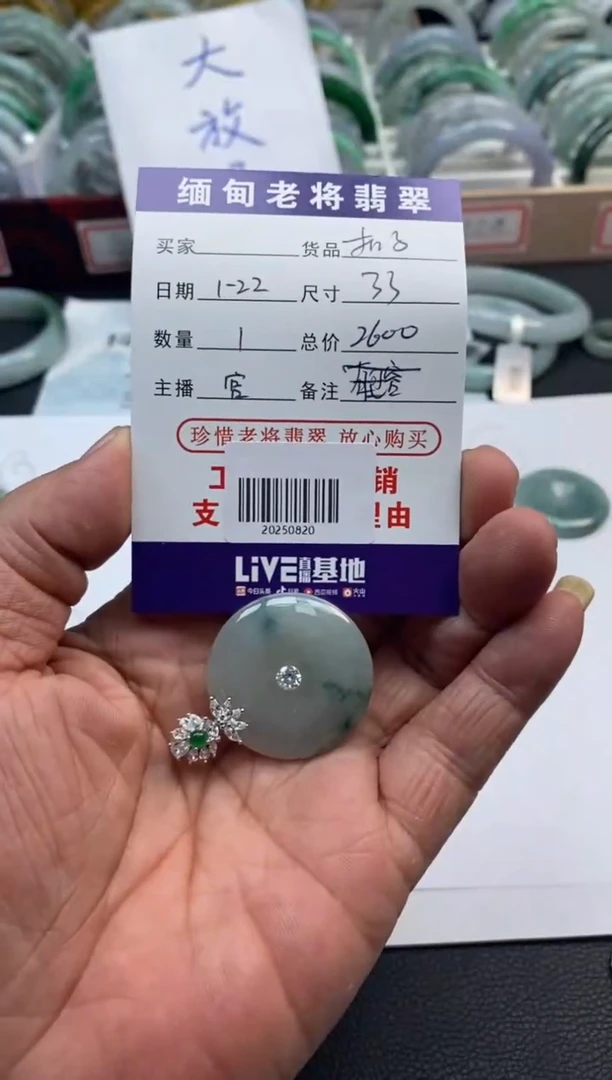 【闪购商品】翡翠颈饰银S925镶嵌/20250820