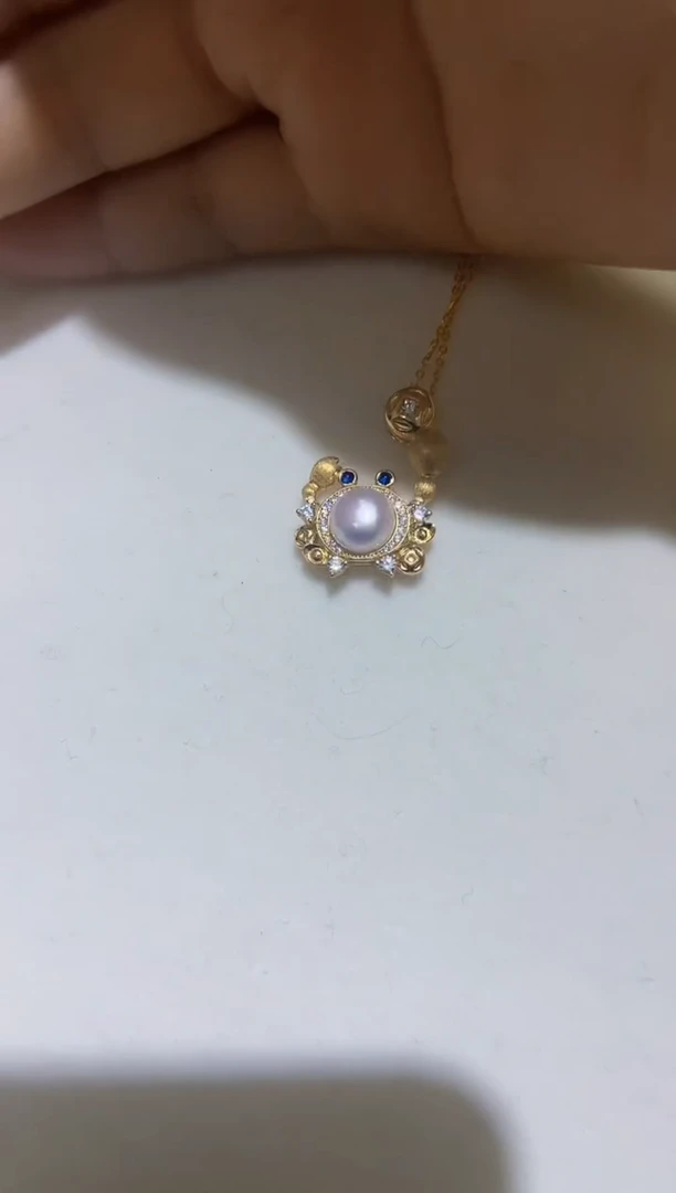 【闪购商品】淡水珍珠吊坠银S925镶嵌3淡水珍珠不含链77.77