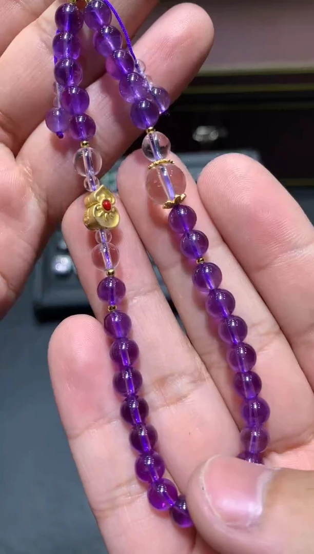 【闪购商品】紫晶手机挂未镶嵌T80【多样性发其一】