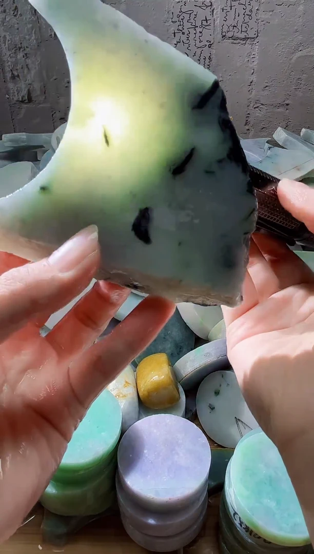 裸石翡翠天然翡翠A货玉 南 809