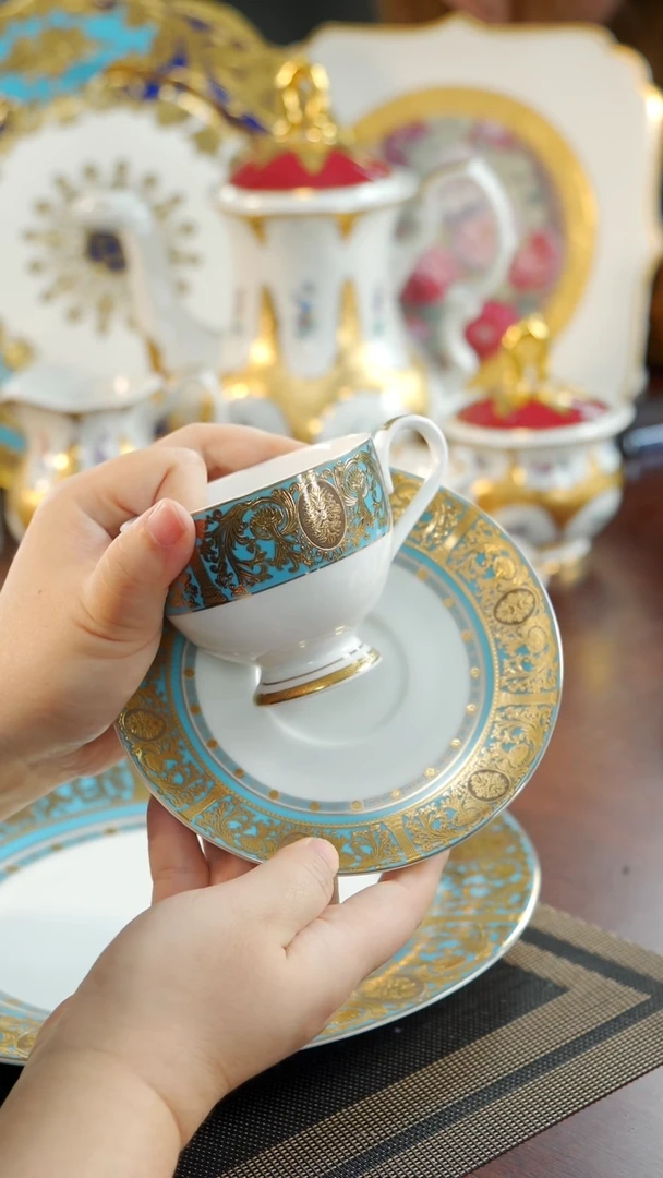 【闪购商品】瓷片200cc咖啡杯碟 福利价