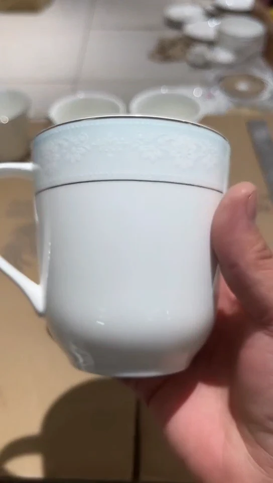 瓷杯子1个隆达骨瓷