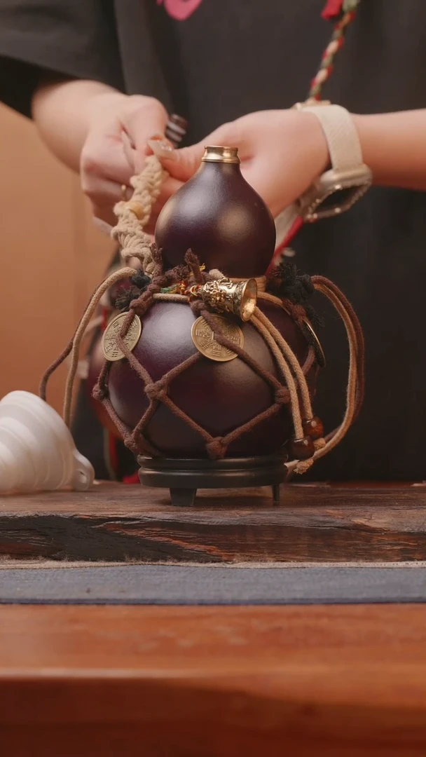 1370号精品大漆葫芦防腐防渗装水茶酒