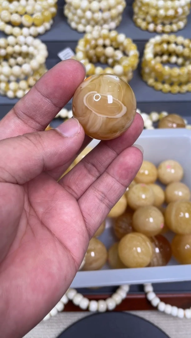蜜蜡颈饰未镶嵌琥珀蜜蜡圆珠31.9mm