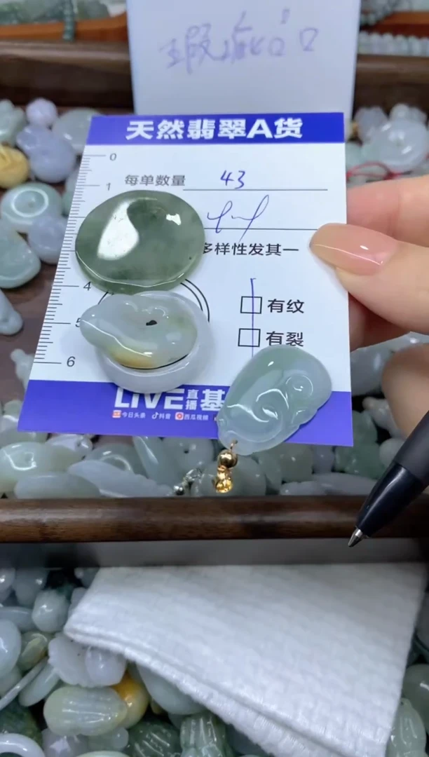 颈饰未镶嵌翡翠天然翡翠A货批量多样性发一件