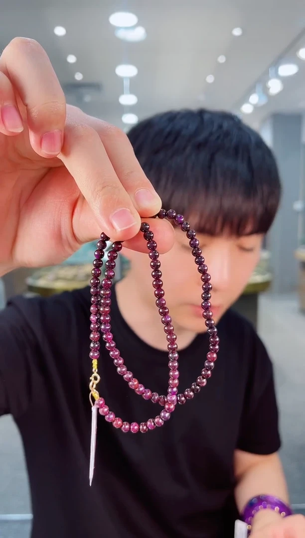 未镶嵌苏纪石（舒俱来）项链K金南非舒俱来老矿料