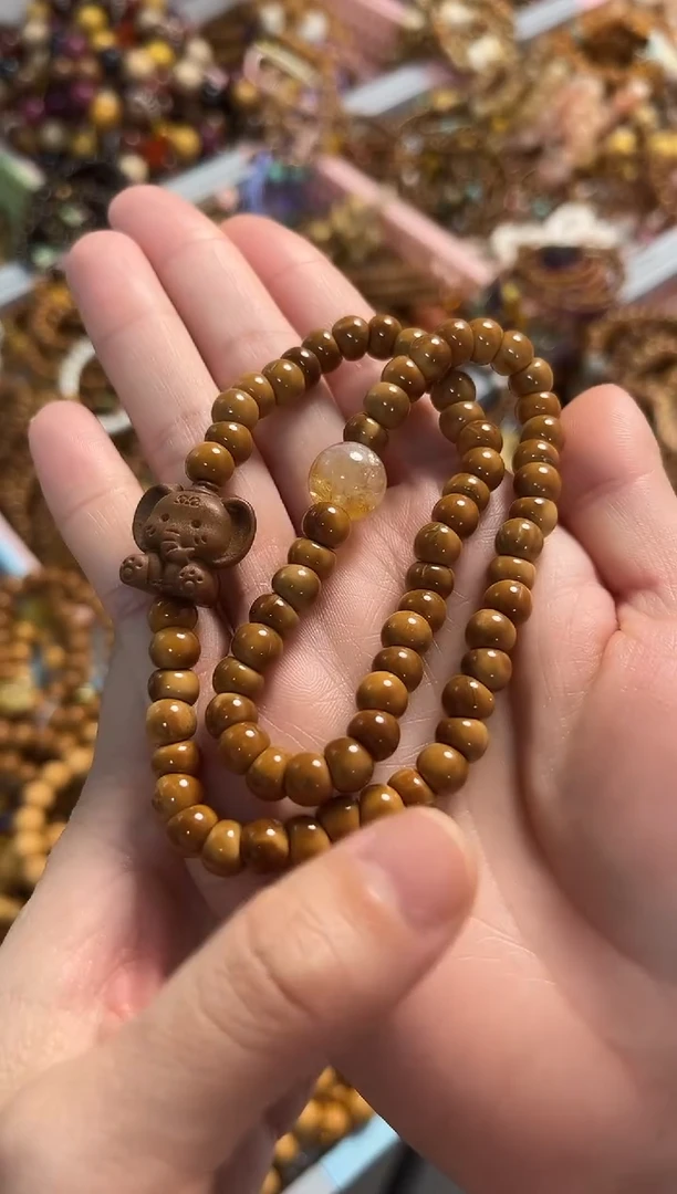 手串库克库克蒜瓣大肠双圈小飞象7mm