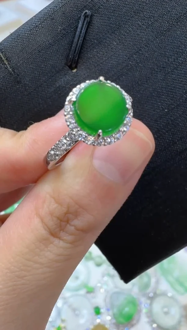 【闪购商品】翡翠戒指银S925镶嵌多样性团购发一件