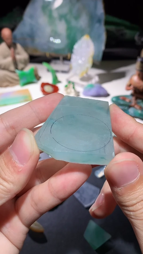 未镶嵌定制翡翠材料63-43-7.8