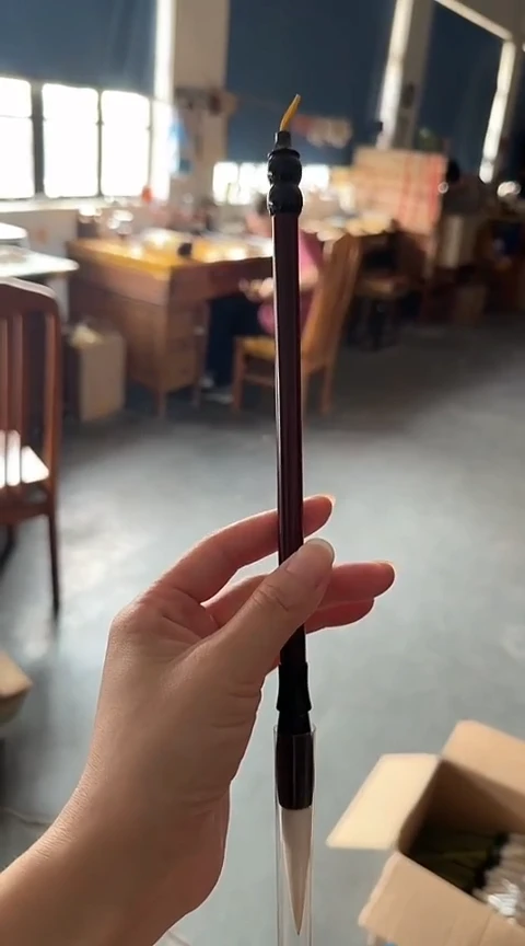 1号纯羊毫4.8*1檀木杆