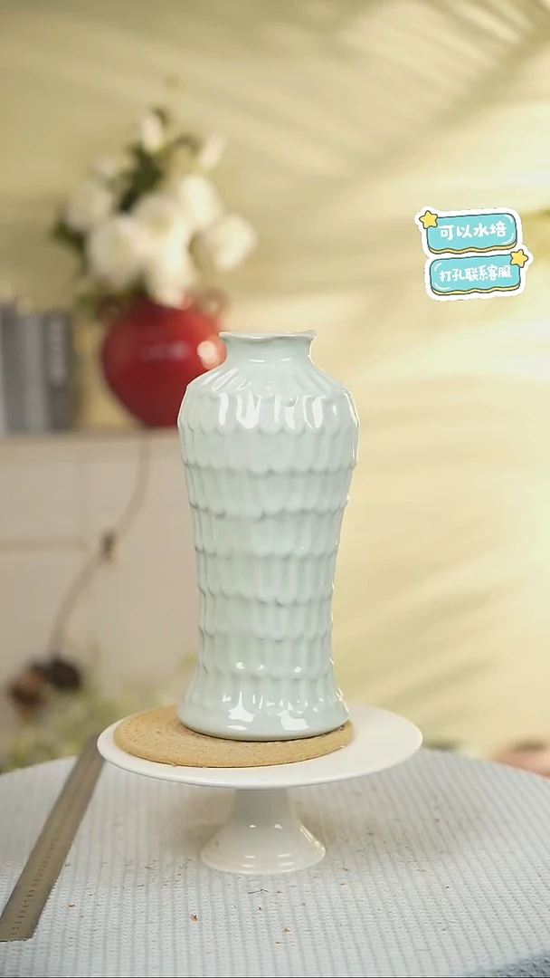 景德镇高温陶瓷花摆件