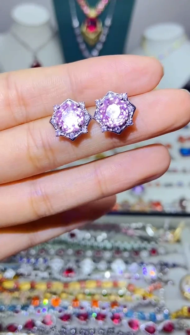 银S925镶嵌戒指烟晶1