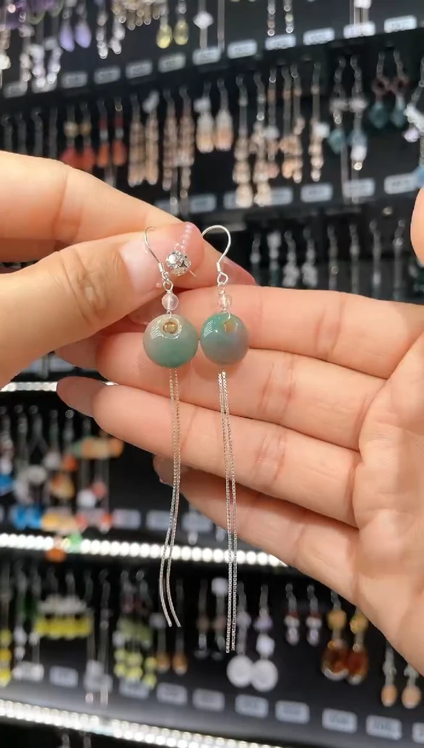 【闪购商品】紫晶耳饰银S925镶嵌 潇