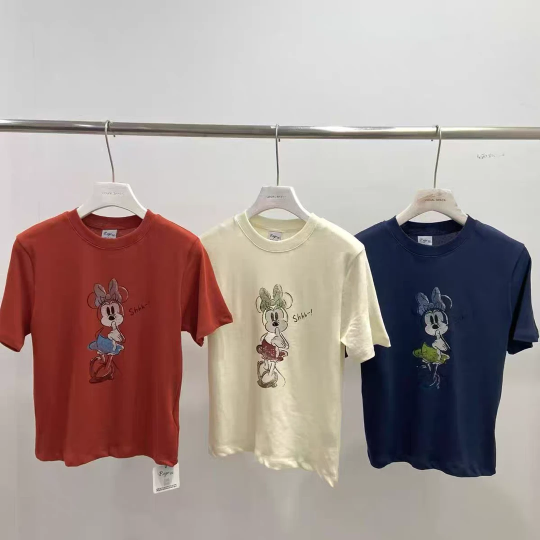 泡菜正品 visual space 新款可爱米奇印花短袖T恤