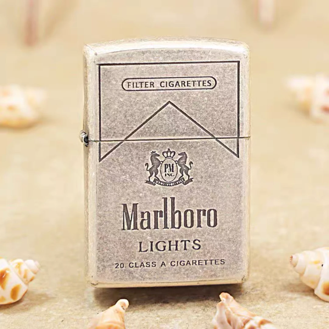 ZIPPO/之宝打火机正版205古银万宝路正品火机送男士礼物SD