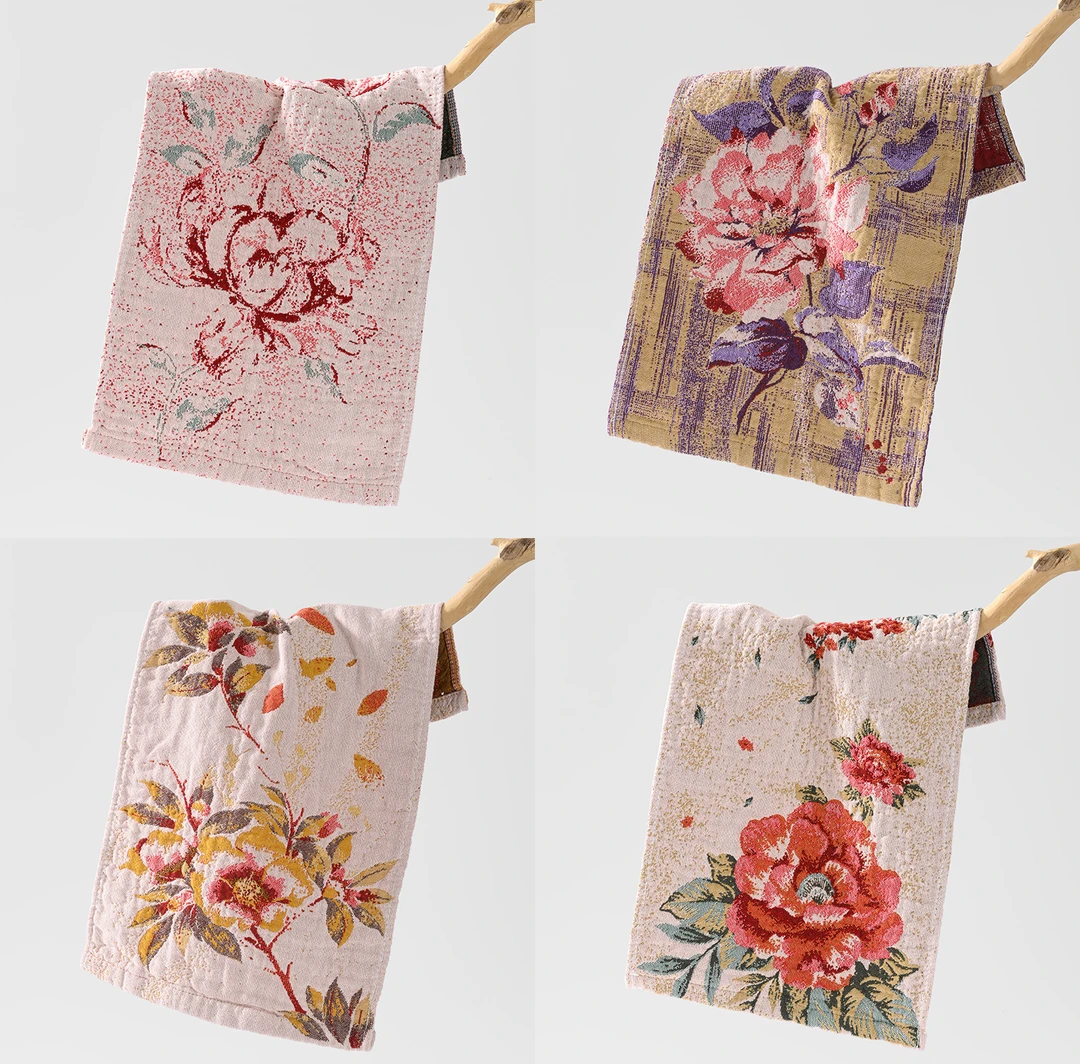 2025新款柔软毛巾洗脸巾家用吸水A类毛巾25*50cm四条装z