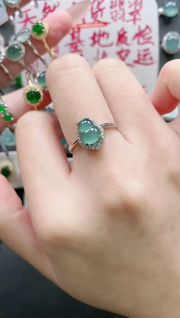 【闪购商品】翡翠戒指银S925镶嵌11111111