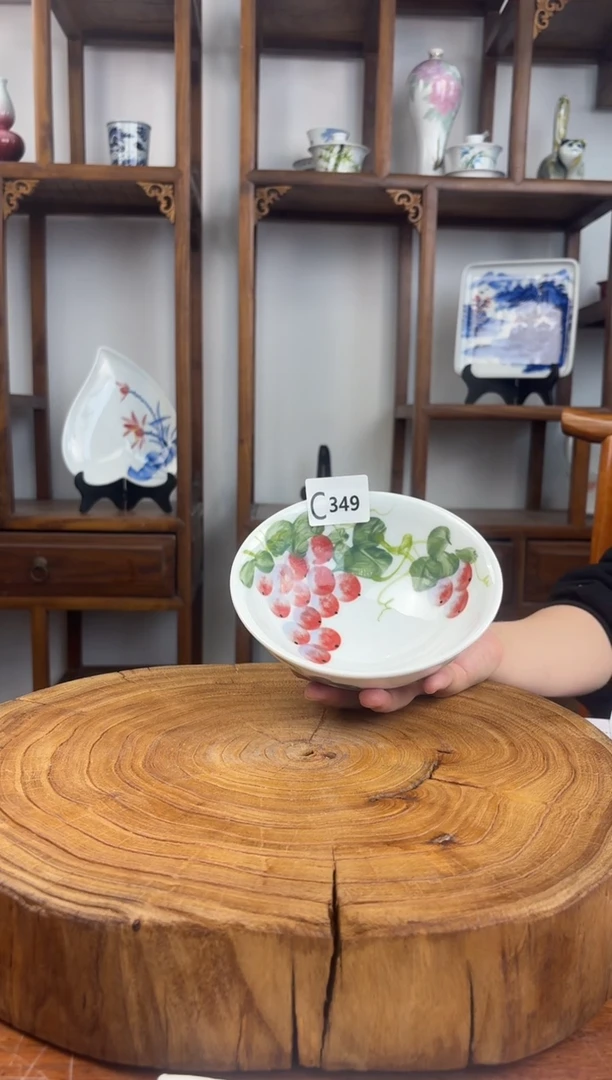 瓷片国韵瓷坊-手工手绘壮壮碗c349