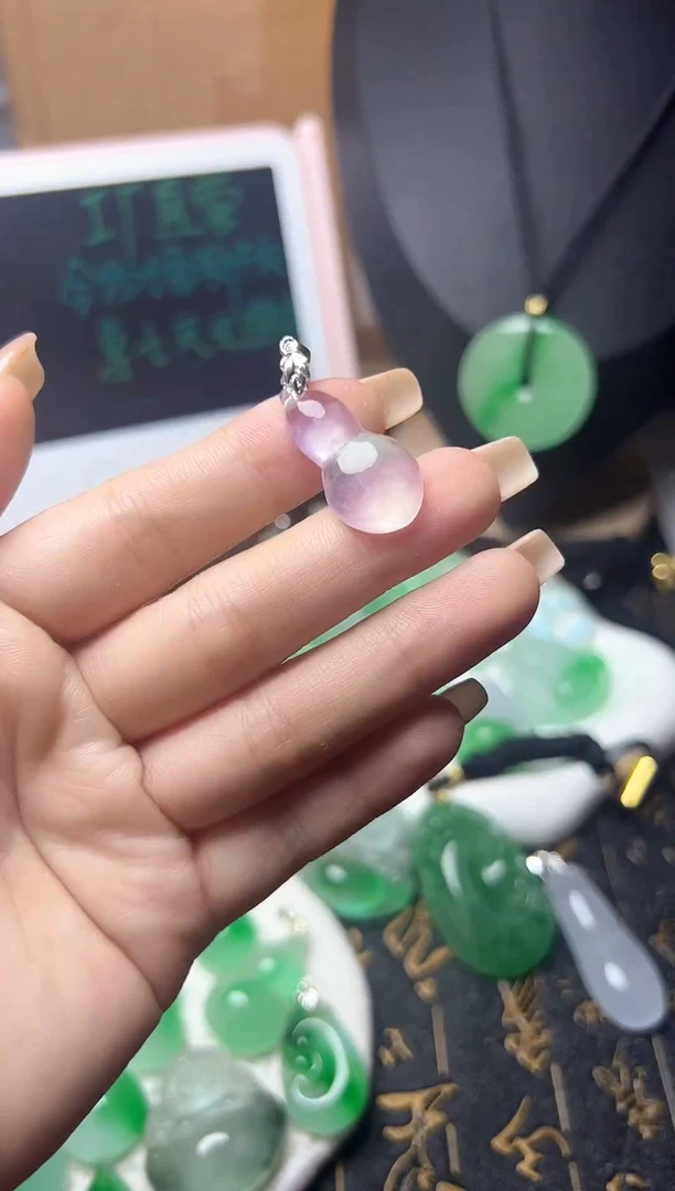 颈饰未镶嵌翡翠所见即所得，一图一物