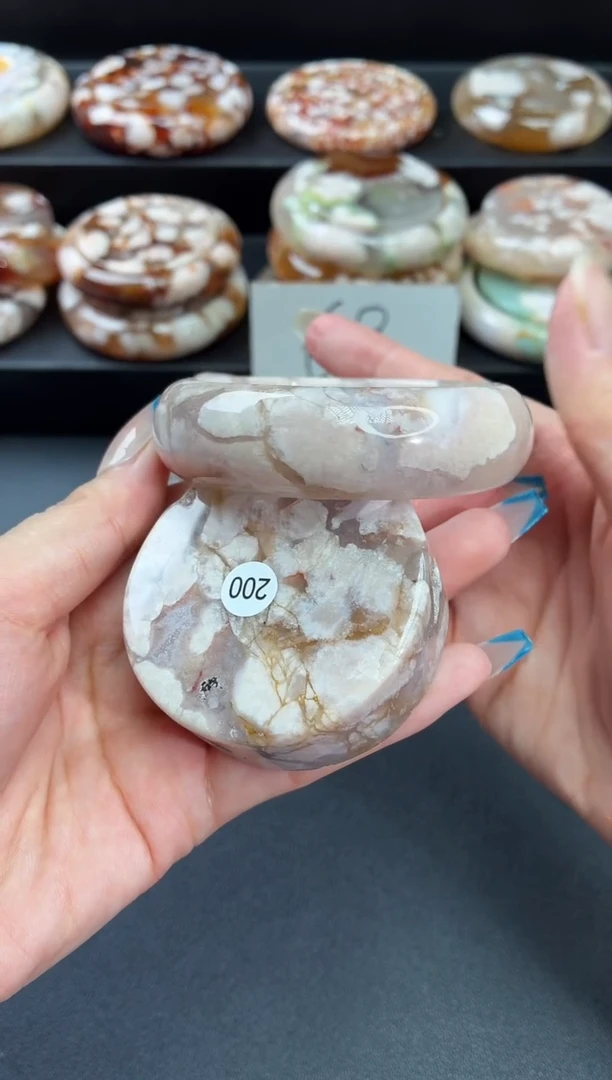 手镯玛瑙/玉髓未镶嵌石英质玉57圈55/56带(赠送镯心)