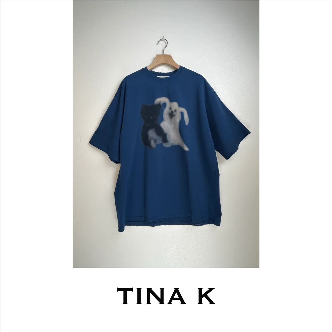 女士大版小狗T恤TX225181