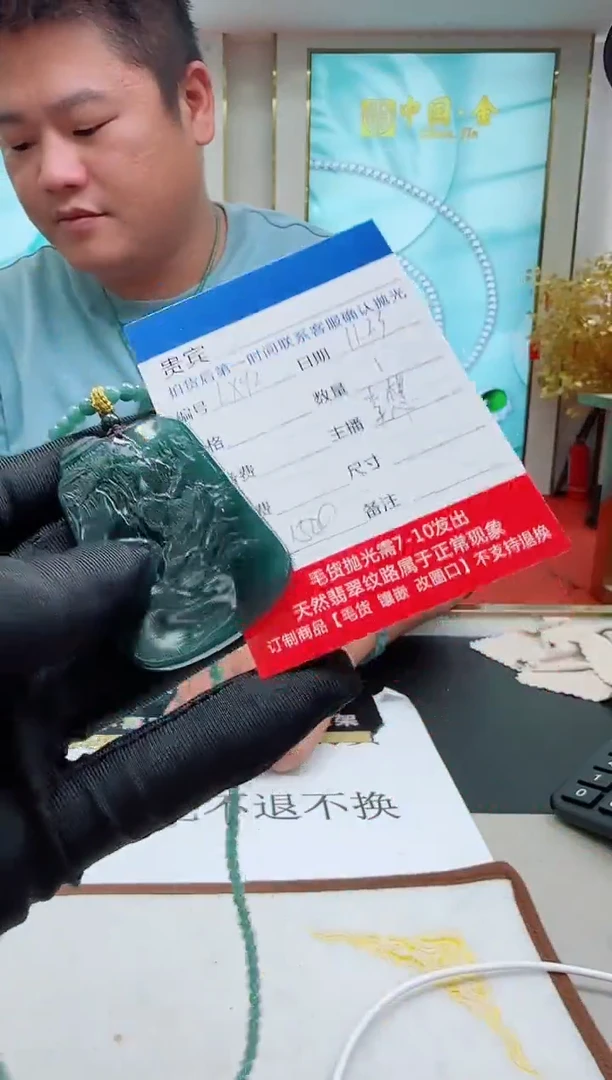 未镶嵌定制翡翠LX92翡翠吊坠赠珠链-多样性发其一