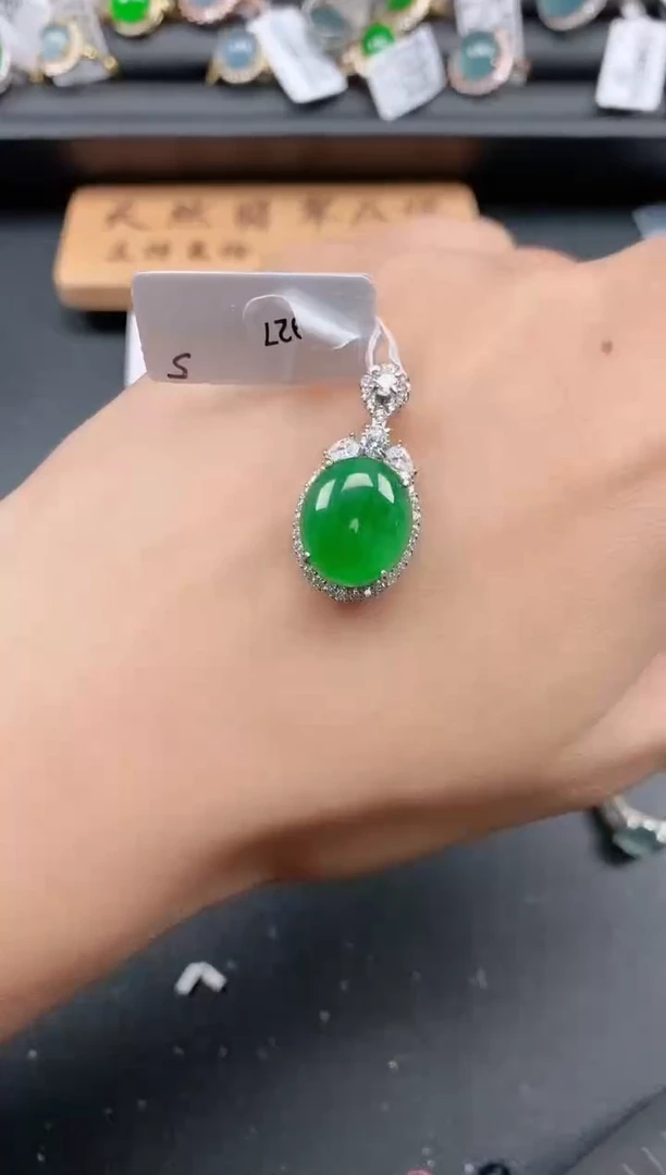 银S925镶嵌戒指翡翠1111