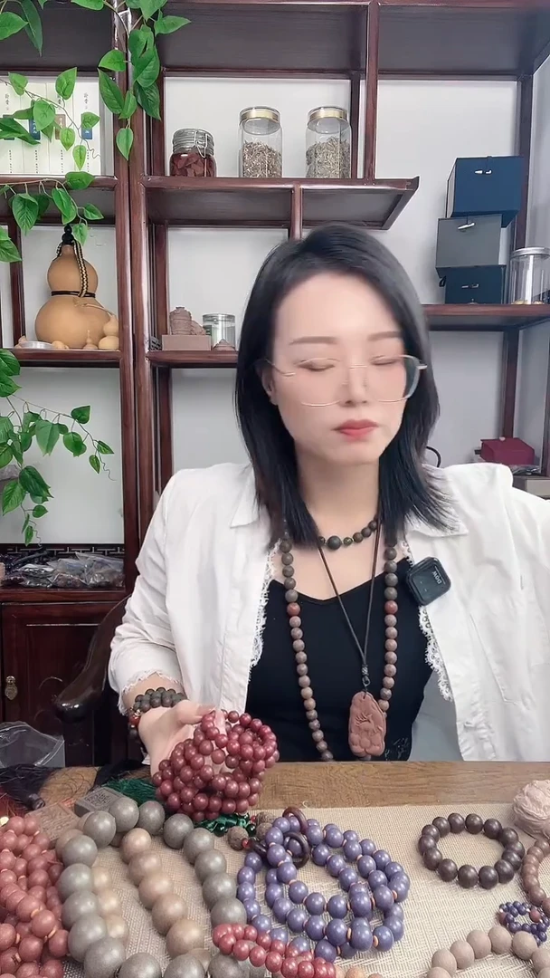 泥塑九紫护心1.0左右的手串