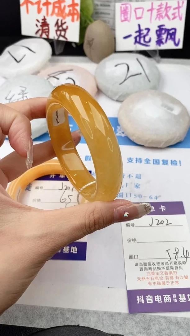 未镶嵌手镯石英质玉j202-HA58+