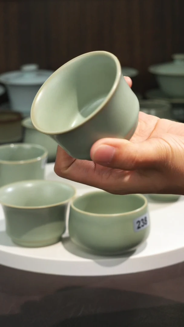 暴***裤宣宝汝瓷原矿原釉手工作品