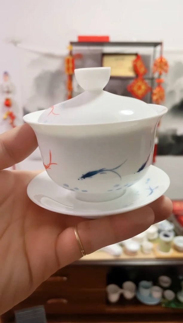 【闪购商品】【瓷心匠物】直播间福利专款元宝鱼盖碗