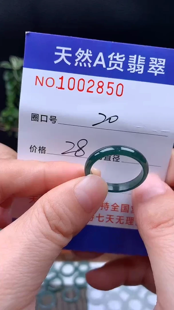 未镶嵌戒指翡翠20#