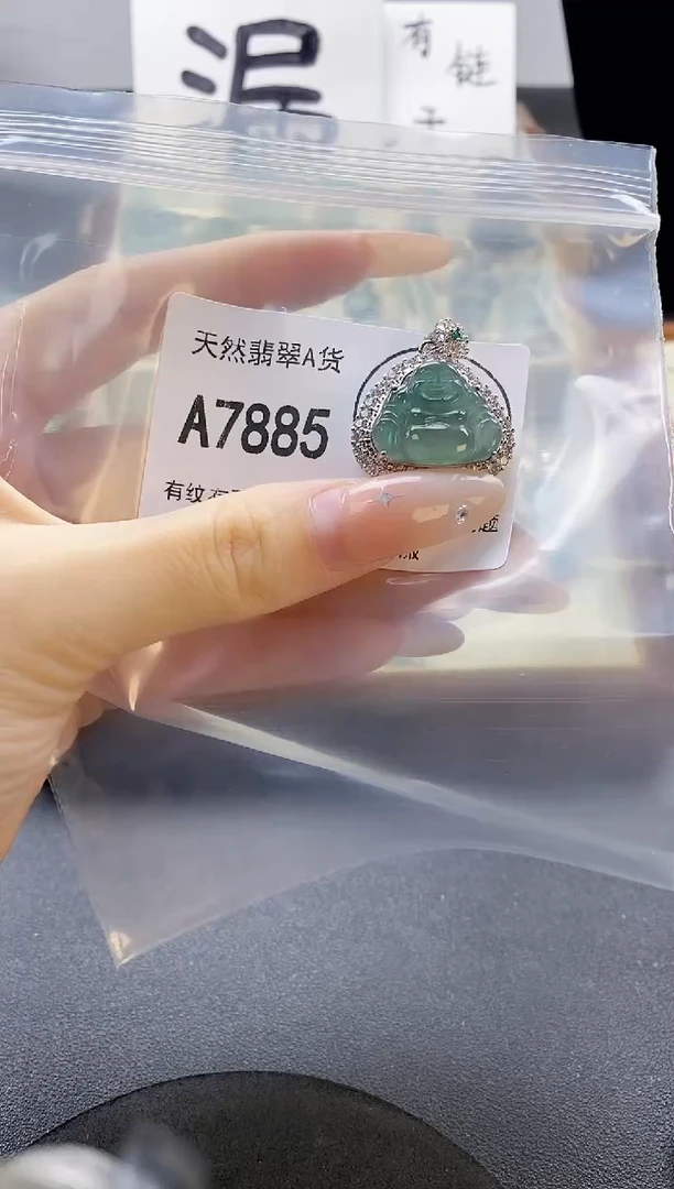 吊坠(赠链)未镶嵌翡翠天然翡翠A货