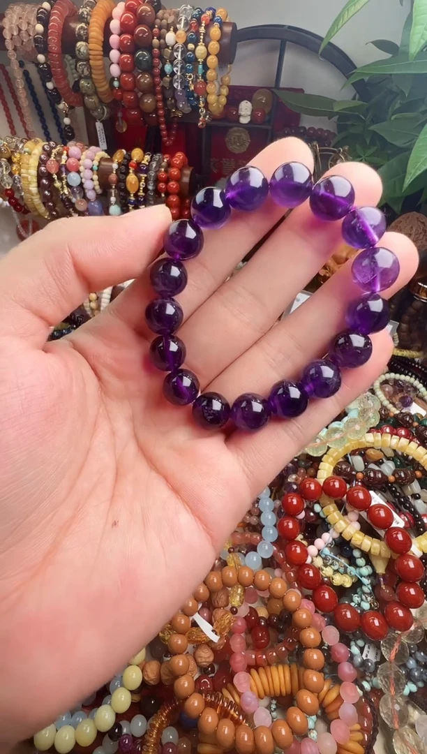 未镶嵌手链紫晶鱼 一物一件）005311