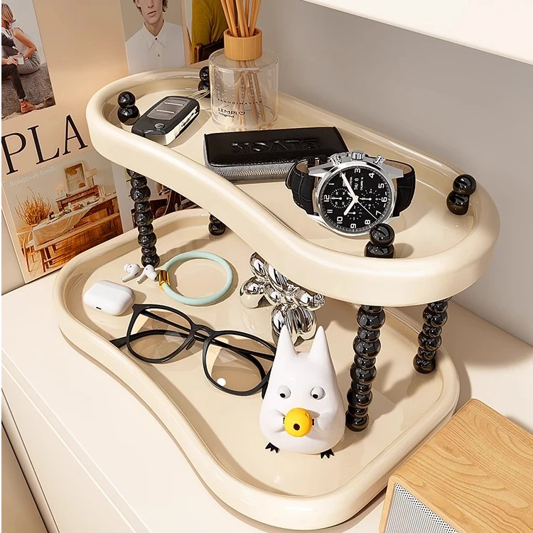 优勤入户玄关置物架客厅创意桌面整理神器进门钥匙收纳摆件高级感