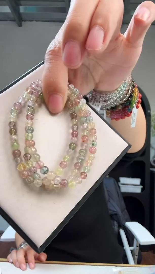 未镶嵌手链碧玺优0603 约5mm