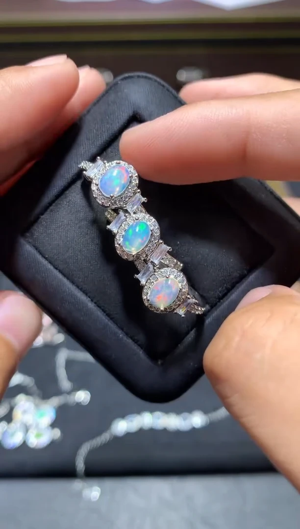 未镶嵌欧泊戒指K26【多样性发其一】