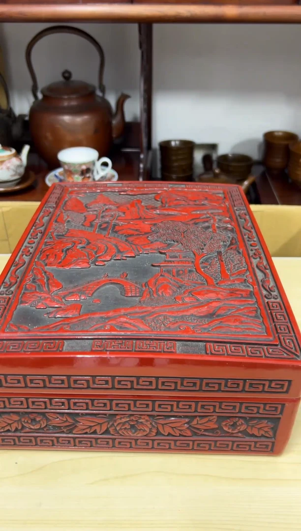 手工艺品琉璃堆朱文库111111111