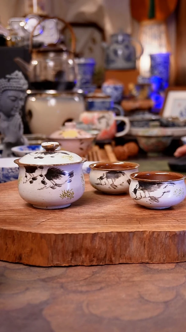 杯子陶桂鱼手工手绘手工手绘