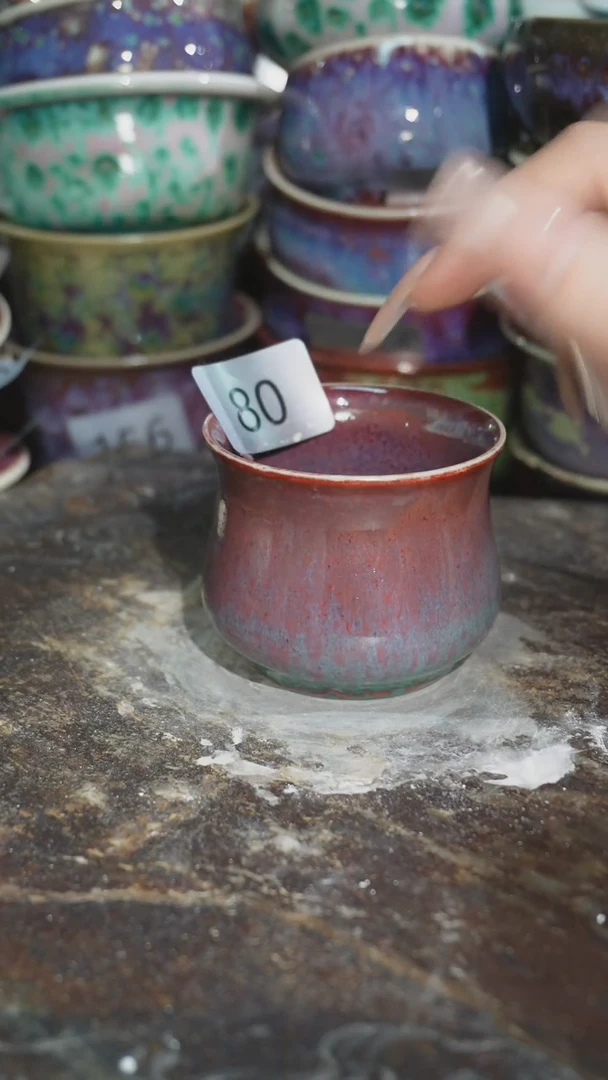 摆件精品窑变钧瓷茶器