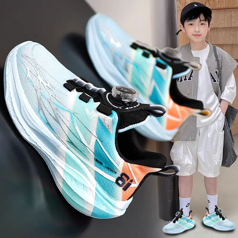 ABC赤兔8透气男童鞋子秋季2025新款儿童网面跑步运动鞋男孩体育课